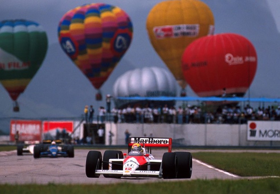 Senna no GP do Brasil de 1989 (Foto: Divulgação) — Foto: Auto Esporte