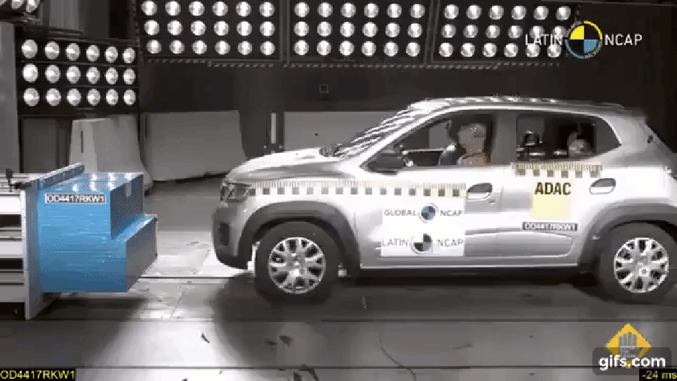 Renault Kwid nacional conquista cinco estrelas nos testes de colisão do Latin NCAP (Foto: Divulgação) — Foto: Auto Esporte