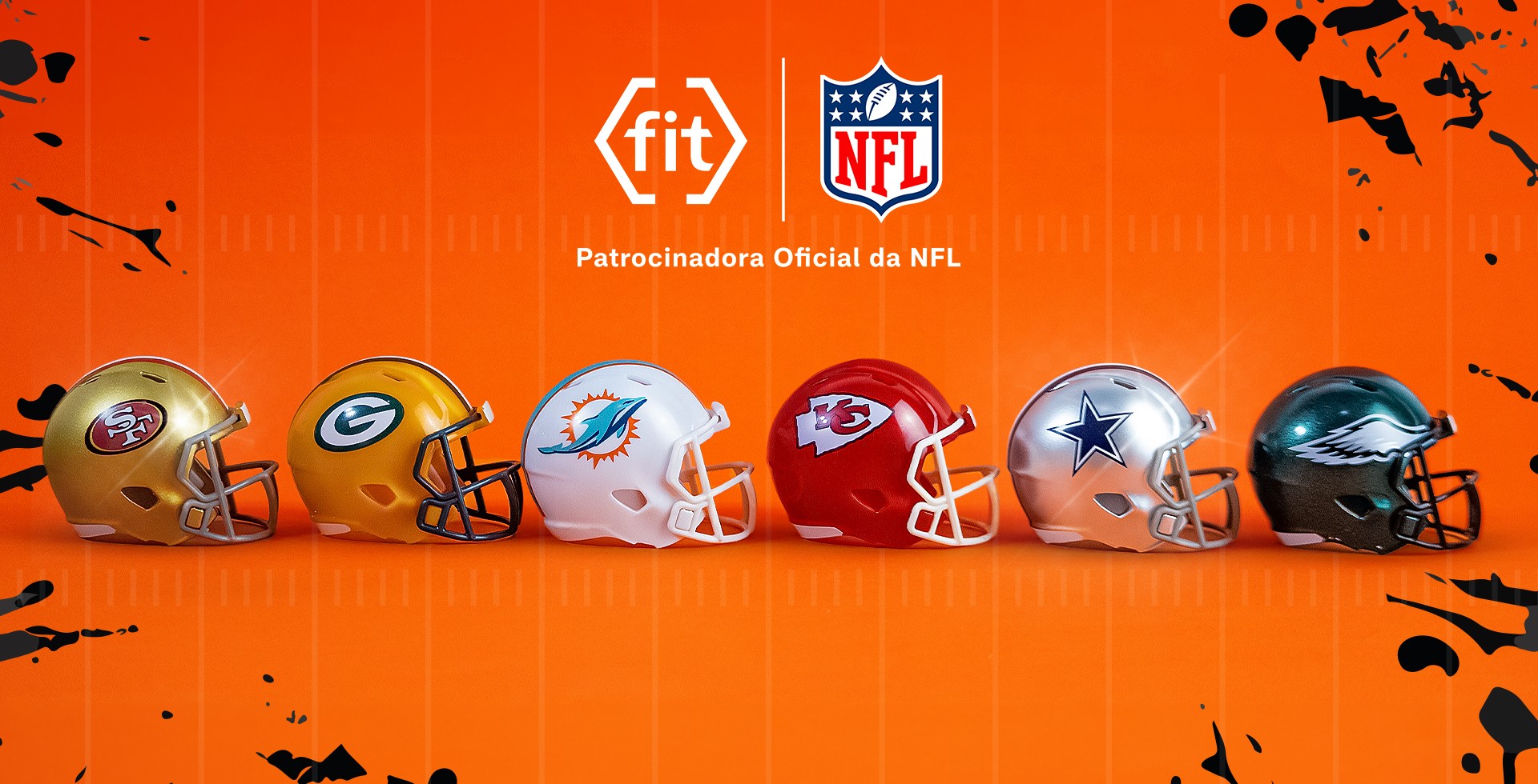 Fit Combustíveis brinda seus clientes com mini capacetes da NFL