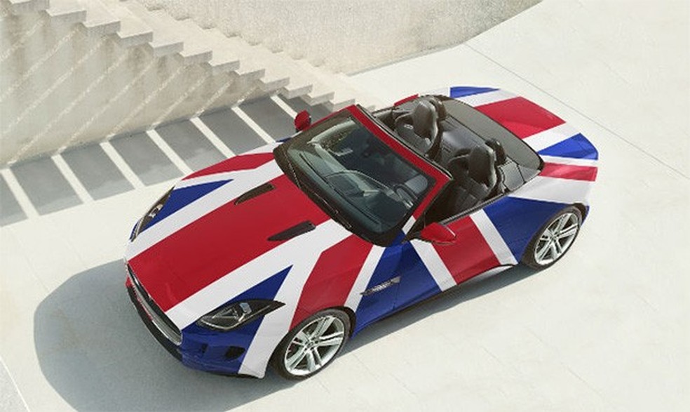 Jaguar F-Type personalizado em homenagem a David Bowie (Foto: Jaguar) — Foto: Auto Esporte