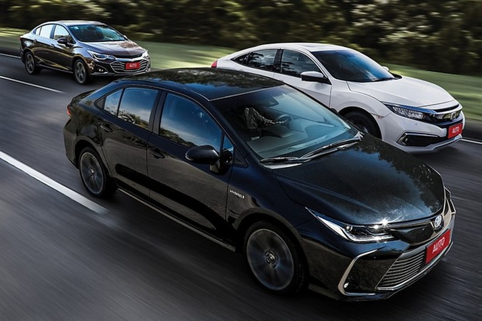 Novo Corolla encara os rivais Civic e Cruze (Foto: Rafael Munhoz/Auto News Brasil) — Foto: Auto Esporte