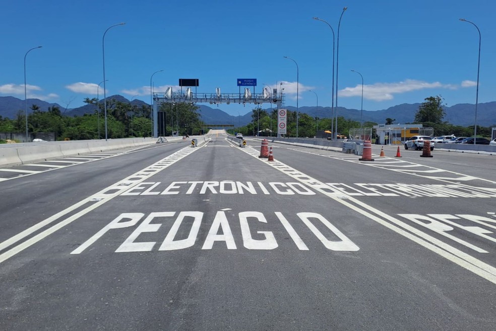 Mais de 3 milhões de multas originadas pelo pedágio free flow já foram suspensas — Foto: Concessionária Tamoios