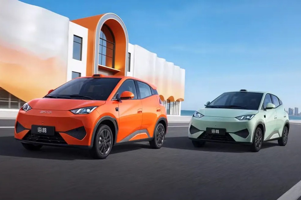 BYD Dolphin Mini já chegou a vender quase 35 mil unidades em um único mês na China — Foto: Divulgação