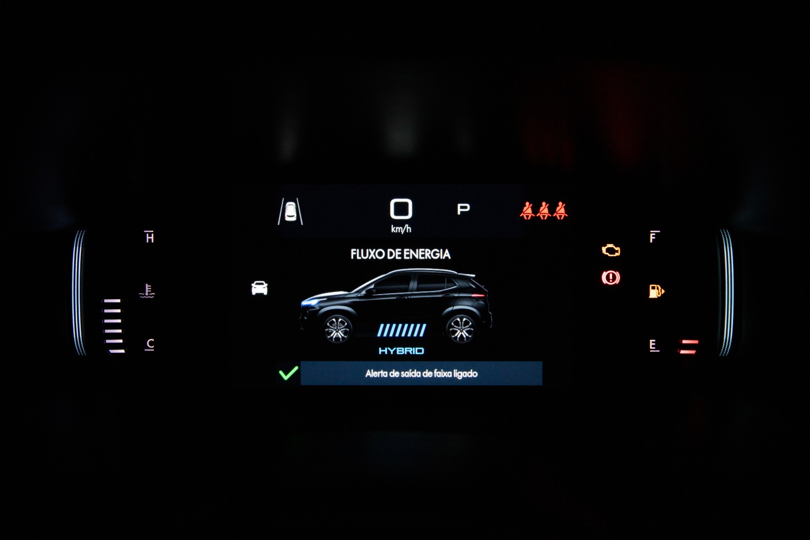 Fiat Pulse T200 Hybrid 2025 - painel de instrumentos — Foto: Divulgação