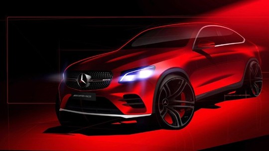 Mercedes publica teaser do GLC Coupé