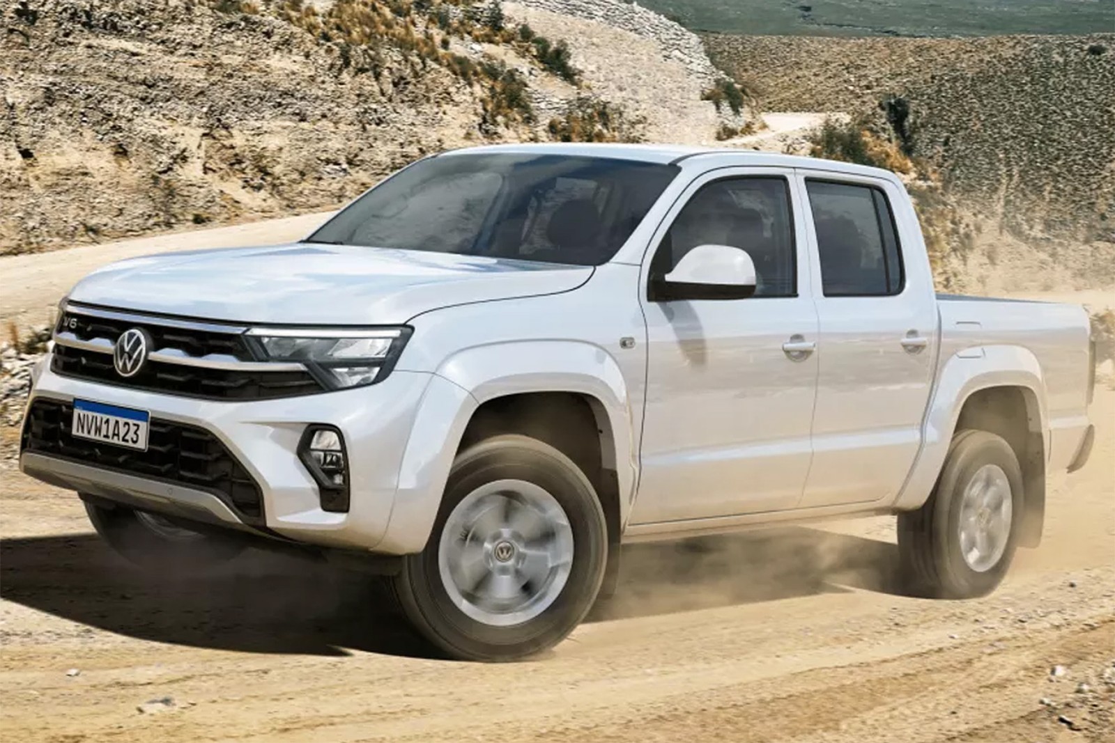 Volkswagen Amarok Comfortline 2025 dianteira direita — Foto: Divulgação/Volkswagen