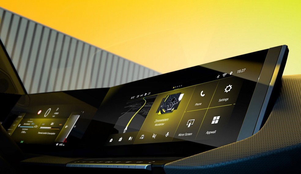 Painel do novo Astra traz duas telas digitais integradas visualmente — Foto: Divulgação