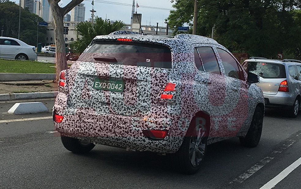 Flagramos o novo Chevrolet Tracker em São Paulo (Foto: Guilherme Blanco Muniz / Auto News Brasil) — Foto: Auto Esporte