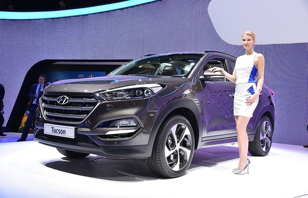 Novo Hyundai Tucson no Salão de Genebra 2015 (Foto: Newspress) — Foto: Auto Esporte