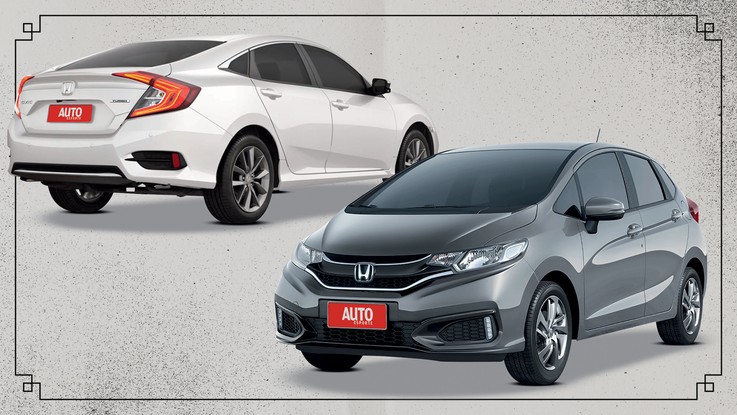 Honda Fit e Honda Civic