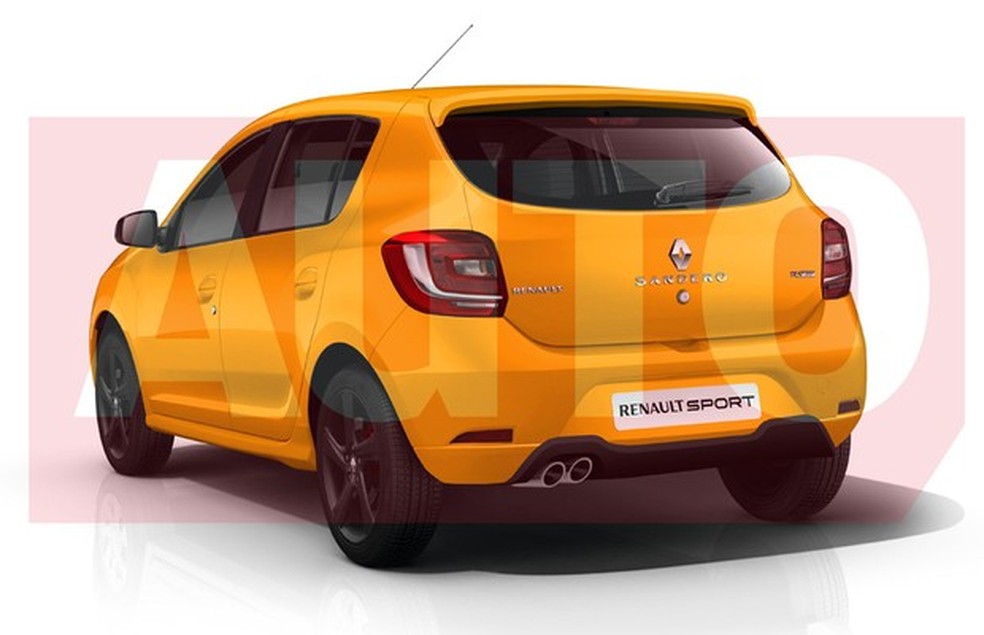Projeção Renault Sandero RS (Foto: Yuri Queiroz) — Foto: Auto Esporte