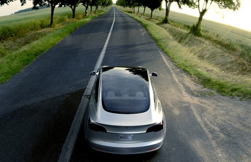 Tesla Model 3 (Foto: Divulgação) — Foto: Auto Esporte