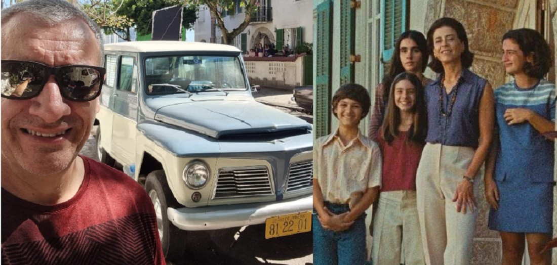 Selfie com carro antigo flagra cena icônica de “Ainda Estou Aqui” sem querer