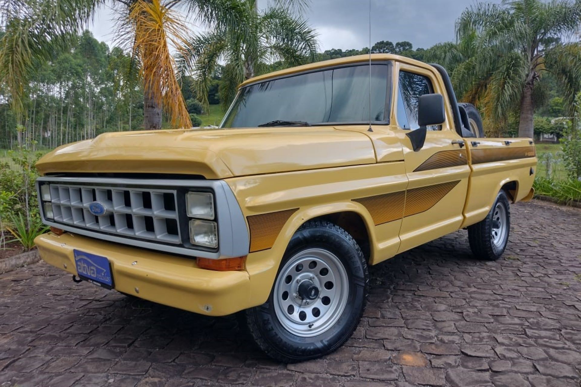 Achado usado: Ford F-1000 Super Série é picape raiz com cor de Escort XR3