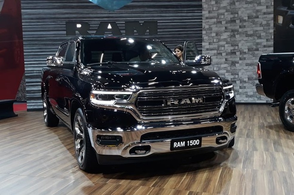 RAM 1500 veio para o Salão de São Paulo apenas para exibição (Foto: Mariana Rudzinski/Auto News Brasil) — Foto: Auto Esporte