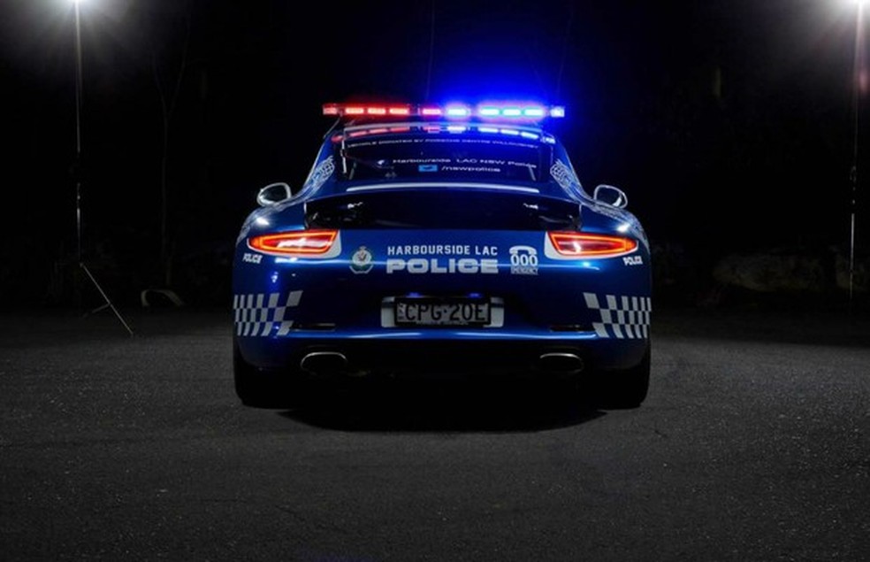 Porsche 911 Carrera da polícia de Nova Gales do Sul (Foto: Divulgação) — Foto: Auto Esporte