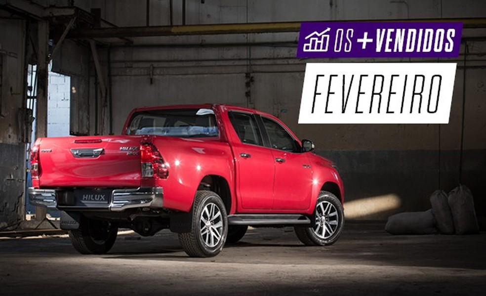 Os mais vendidos de fevereiro: picapes (Foto: Auto News Brasil) — Foto: Auto Esporte