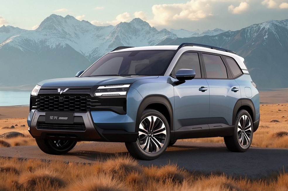 Wuling Starlight 560 tem 4,74 metros de comprimento e pegada de SUV tradicional — Foto: Divulgação