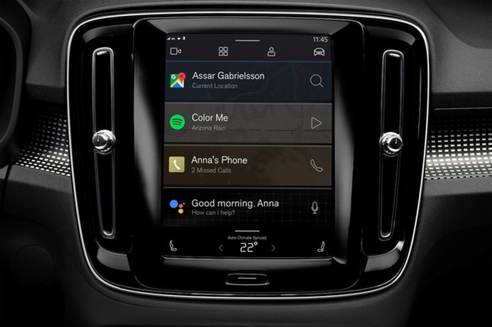 O XC40 será o primeiro Volvo a receber o sistema operacional Android no multimídia (Foto: Divulgação) — Foto: Auto Esporte