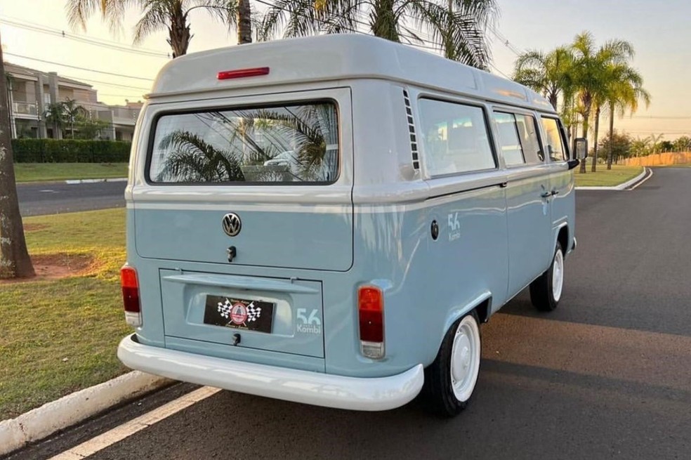 Volkswagen Kombi foi veículo com o maior tempo de produção no mercado brasileiro — Foto: Salvajoli Veículos Antigos