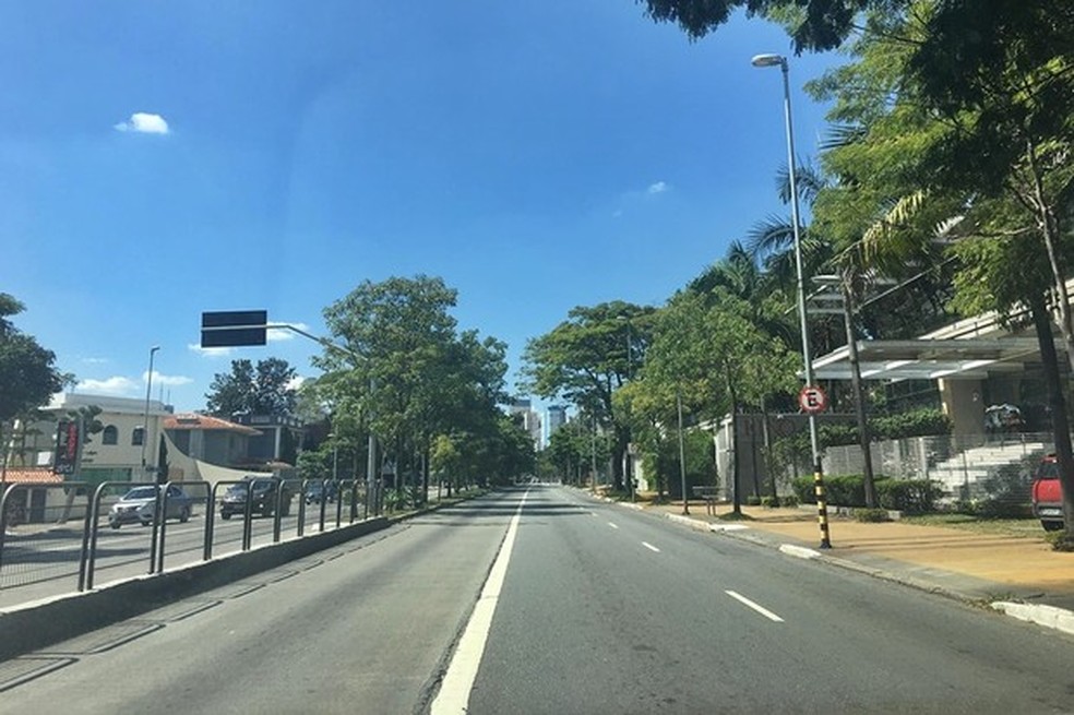 Ruas de São Paulo vazias por conta da Covid-19 (Foto: André Schaun/Auto News Brasil) — Foto: Auto Esporte