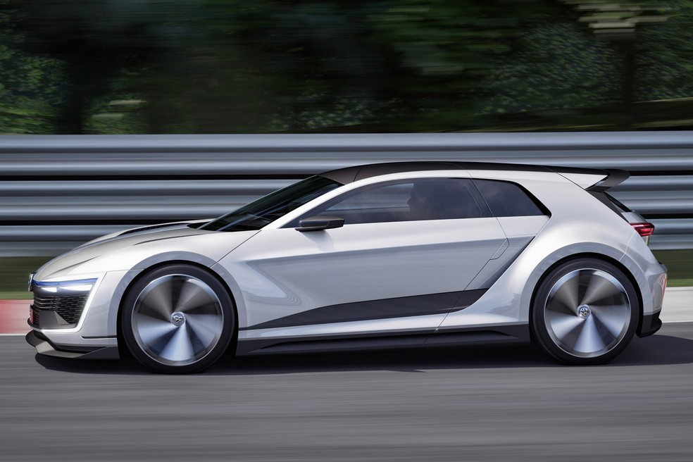 Golf GTE Sport Concept tinha carroceria com apenas duas portas — Foto: Volkswagen/Divulgação