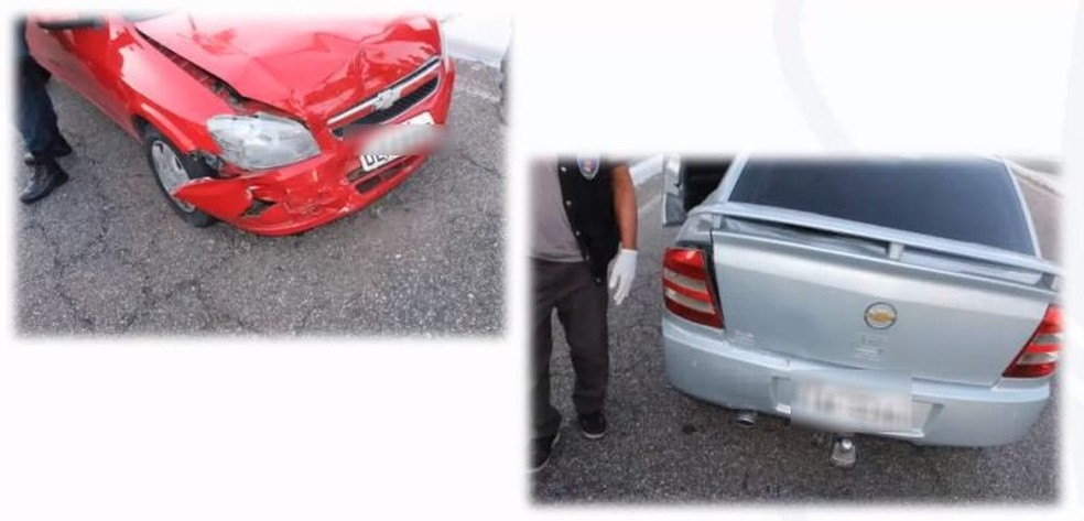 Acidente na Orla de Atalaia, em Sergipe, que terminou na morte de motorista do Celta — Foto: SSP/SE/Divulgação