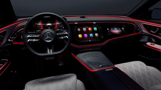 Novo Mercedes Classe E tem interior com acesso ao TikTok e pode fazer chamadas de vídeo