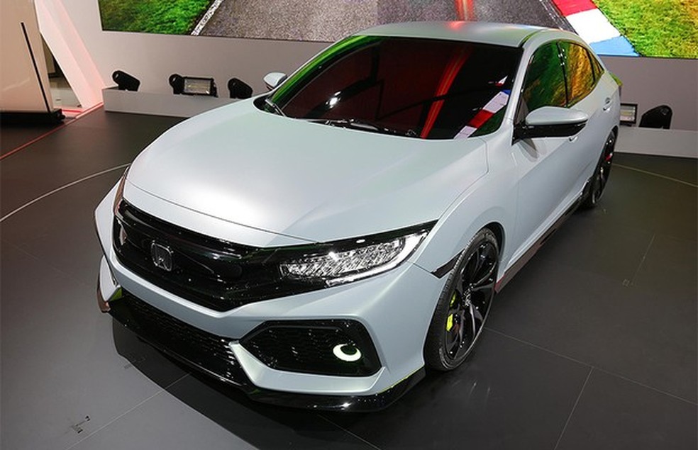Novo Honda Civic hatch no Salão de Genebra 2016 (Foto: Newspress) — Foto: Auto Esporte