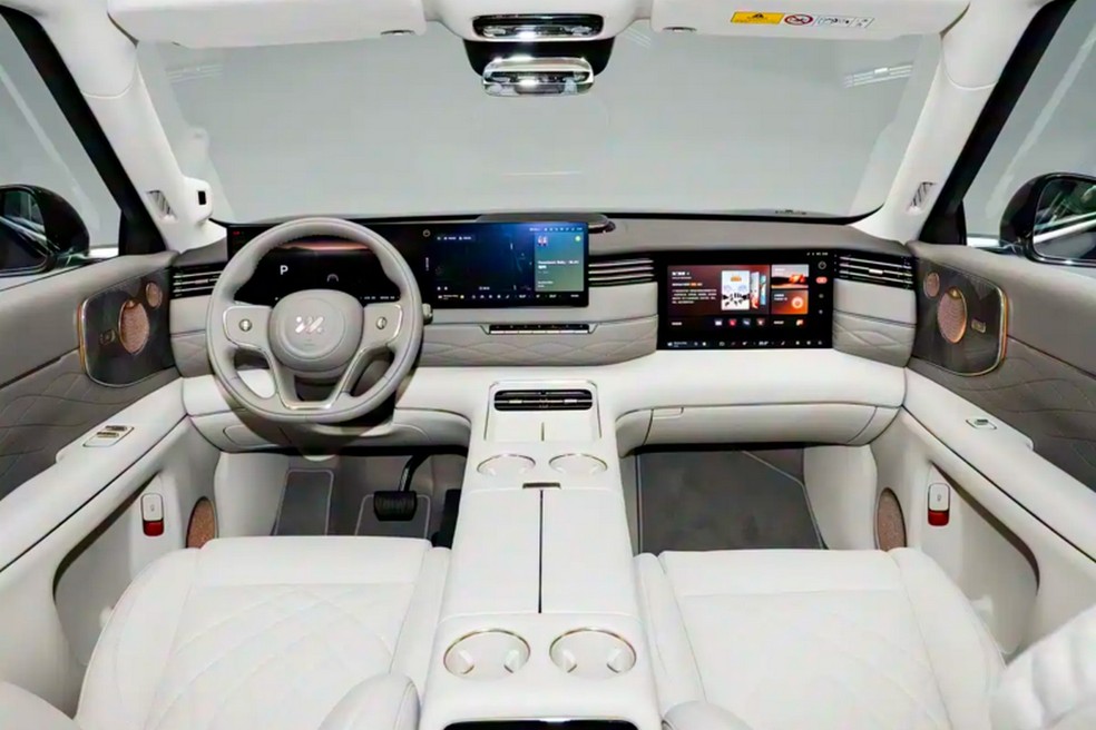 Vai uma tela aí? Novo SUV chinês pode somar 63 polegadas em telas — Foto: Divulgação