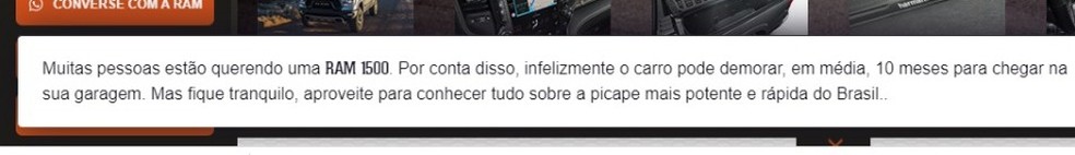 Há um aviso sobre a fila de espera no site da RAM — Foto: Reprodução/Site Ram