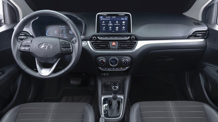 Hyundai HB20 - HB20 tem custos de manutenção e de peças mais camaradas, mas ainda fica longe do Dolphin Mini
