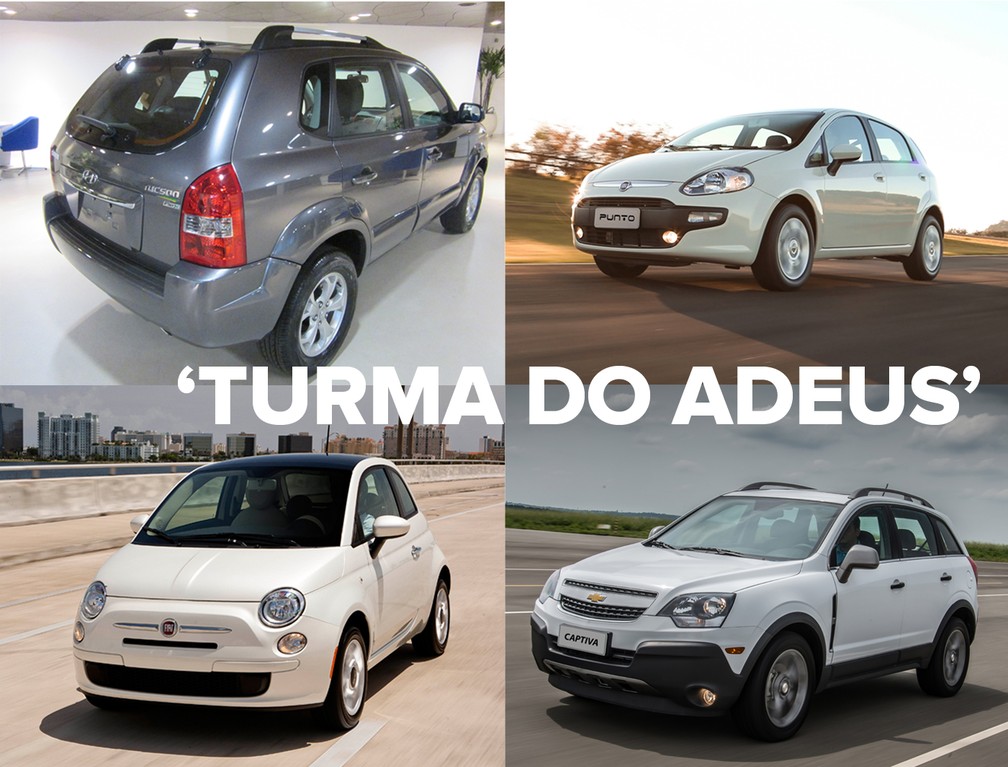 Carros que estão 'sumidos' das lojas — Foto: Peter Fussy/G1 e Divulgação
