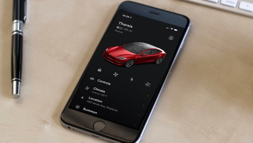 Aplicativo da Tesla