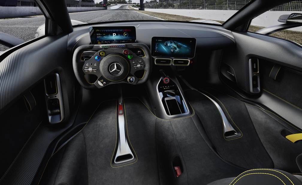 Interior do Mercedes-AMG Project One — Foto: Divulgação