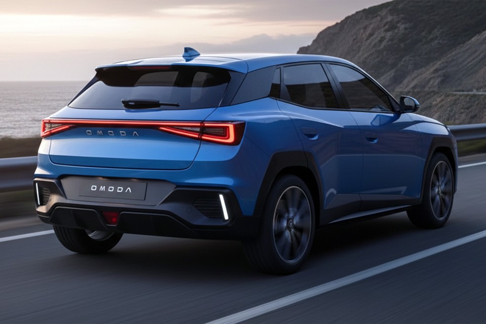 Omoda 3 deve incorporar caraterísticas do Omoda 4 apresentado como conceito — Foto: Auto News Brasil/Gerada com IA