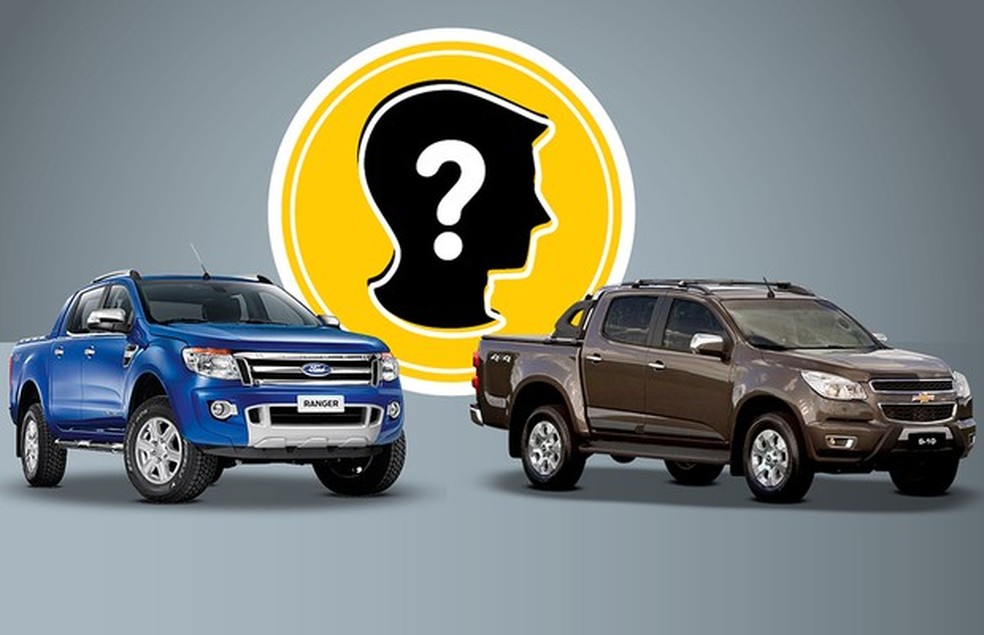 Qual picape a diesel e com tração 4x4 comprar para uso urbano: Ford Ranger e Chevrolet S10 (Foto: Divulgação) — Foto: Auto Esporte