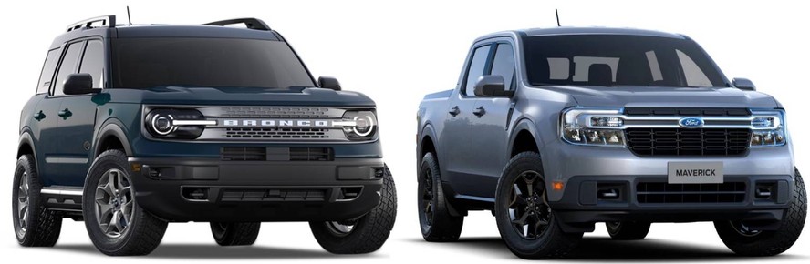 RECALL: Ford Bronco Sport modelos 2021 e 2022 e Ford Maverick modelo 2022