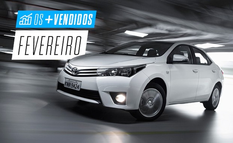 Os mais vendidos de fevereiro: Toyota Corolla (Foto: Auto News Brasil) — Foto: Auto Esporte
