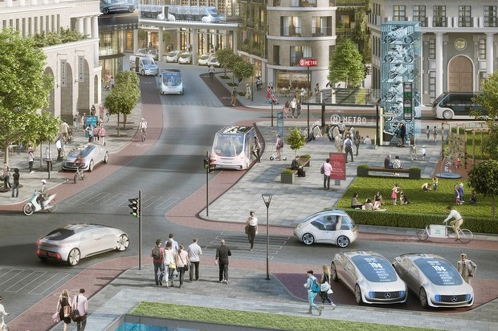 Parceria Bosch e Daimler para carros autônomos (Foto: Divulgação) — Foto: Auto Esporte