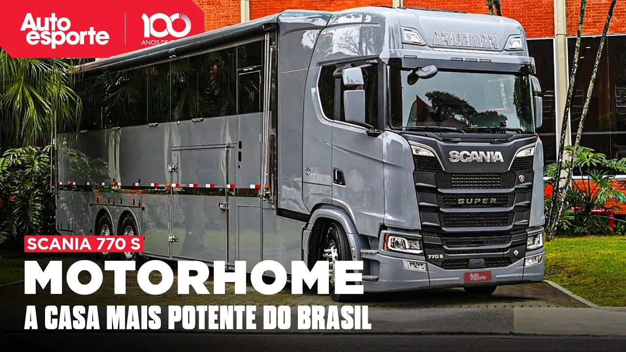 Vídeo: como é o Scania 770 S que virou motorhome de luxo de R$ 3 milhões