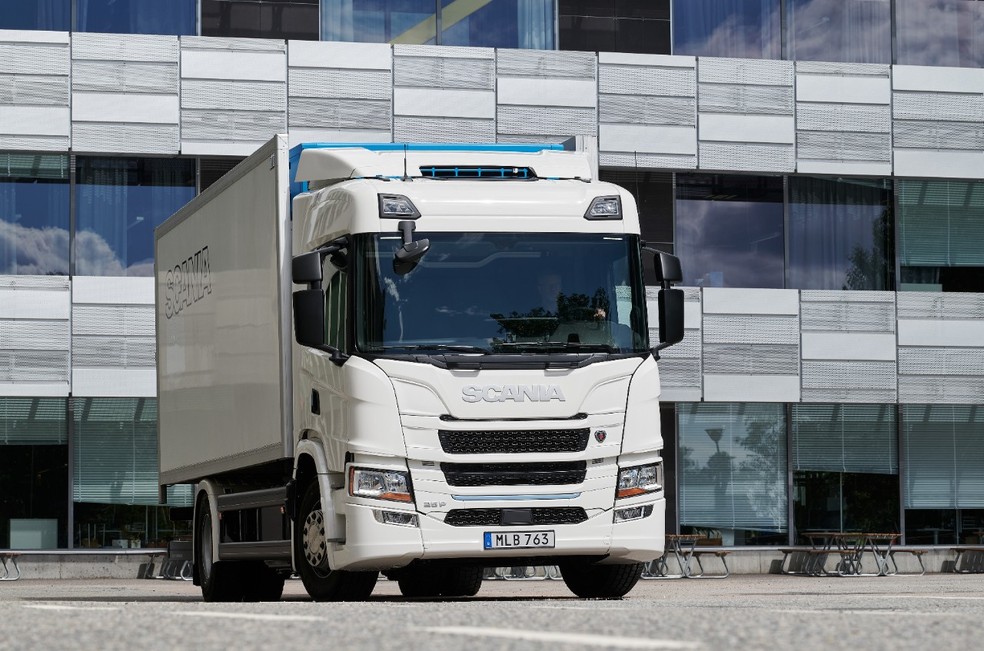 Caminhão elétrico da Scania — Foto: Divulgação