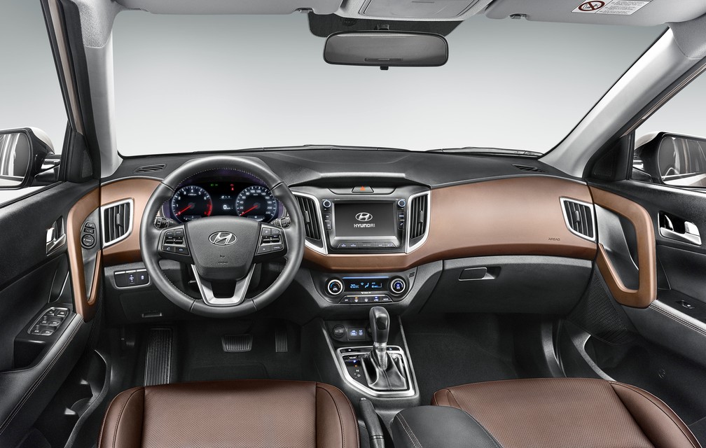 Interior do Hyundai Creta — Foto: Divulgação