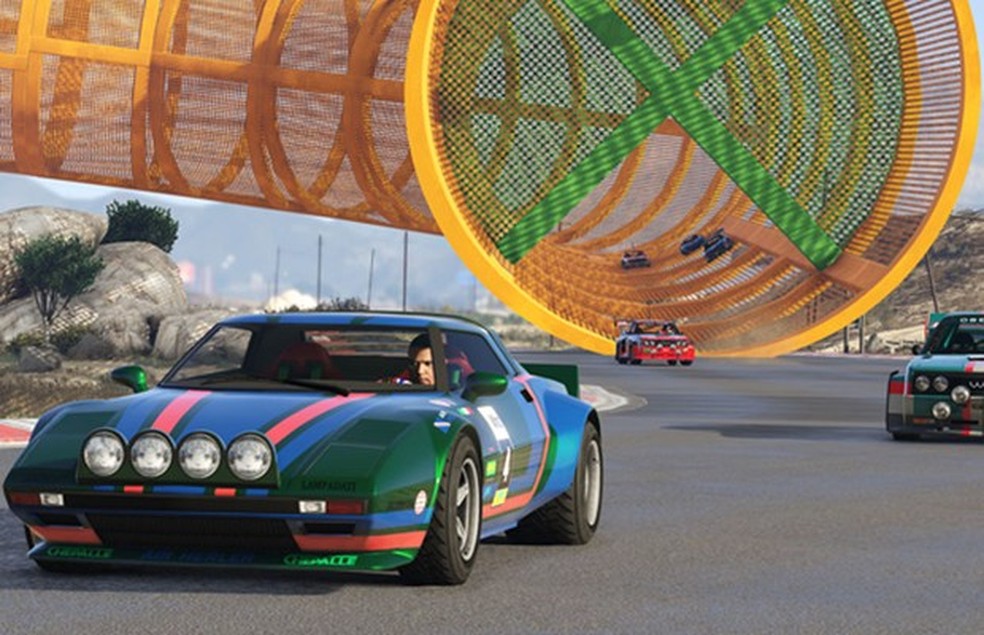 GTA 5 Corrida Online De Carro Na Pista 