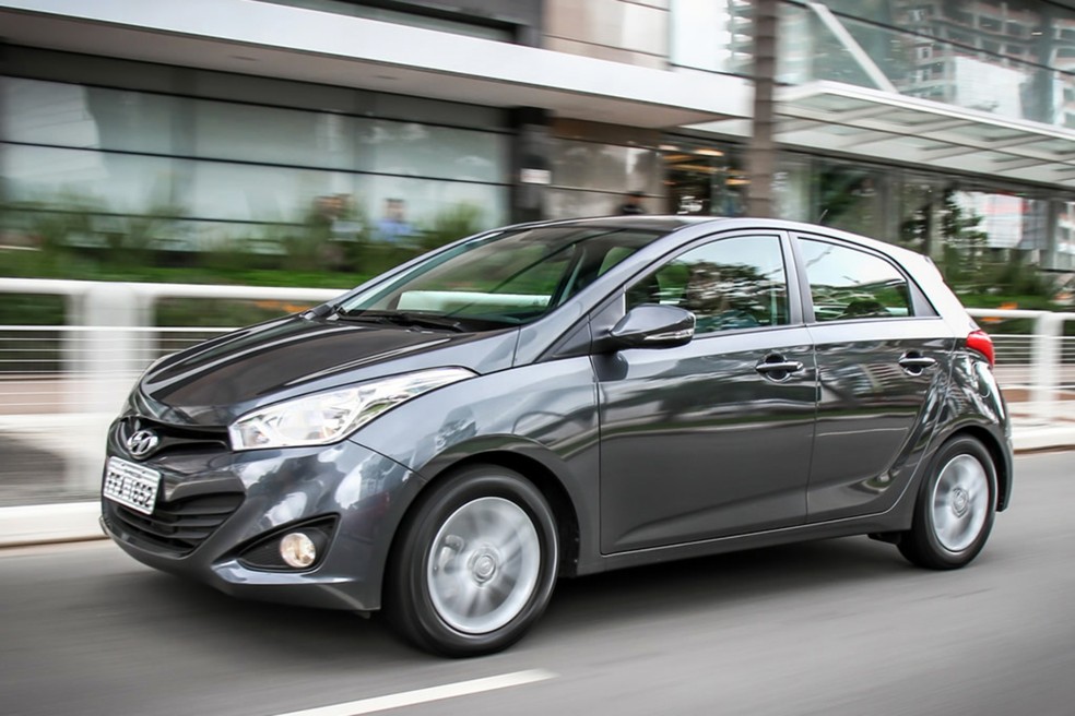 Hyundai HB20 é o mais caro da lista, mas ainda pode ser encontrado por menos de R$ 40 mil — Foto: Divulgação/Hyundai