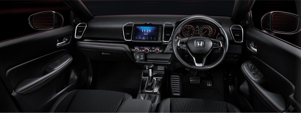 Interior da nova geração do Honda City — Foto: Divulgação
