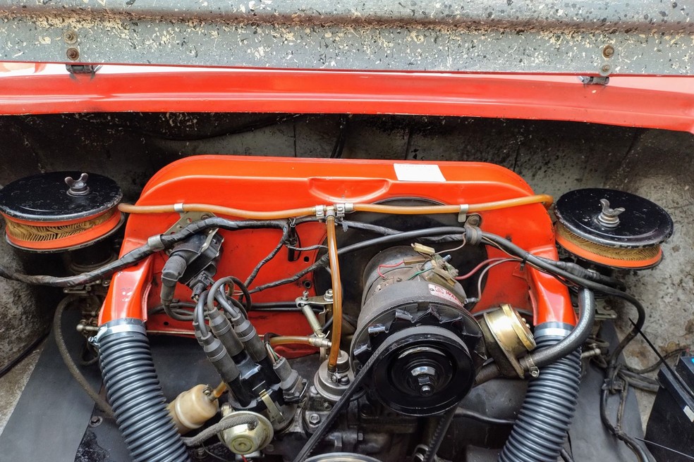 Motor do Puma GTS é o conhecido 1.600 boxer da Volkswagen — Foto: Retrocar Veículos