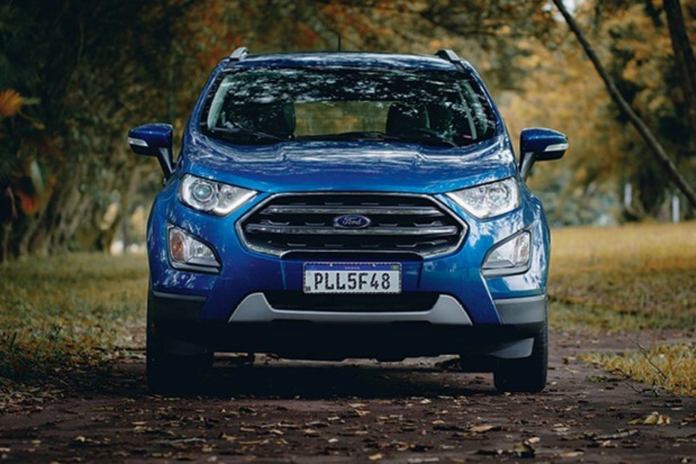 O Ford Ecosport Titanium podia ser equipado com os motores 1.6 e 2.0 aspirados.  — Foto: Auto Esporte/Fabio Aro