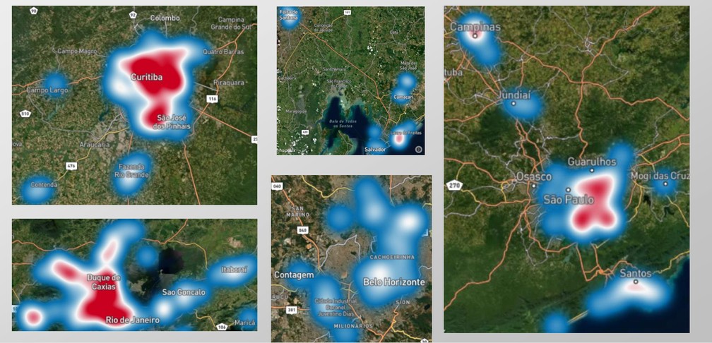 Regiões com baixa qualidade de gasolina e etanol — Foto: Reprodução/Instituto Combustível Legal