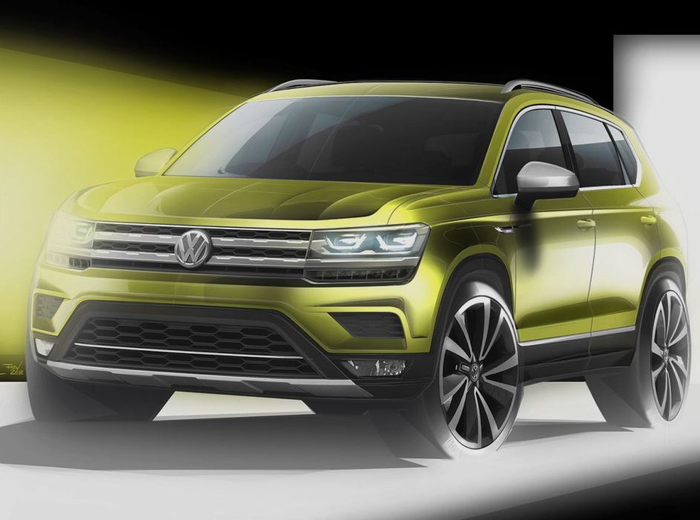 Esboço do Volkswagen Tarek — Foto: Divulgação